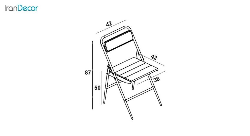 صندلی فلزی تاشو کد 100 از نهال سان